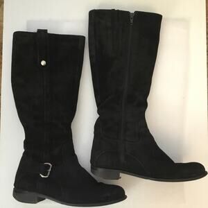 C la Canadienne Black Suede Boots